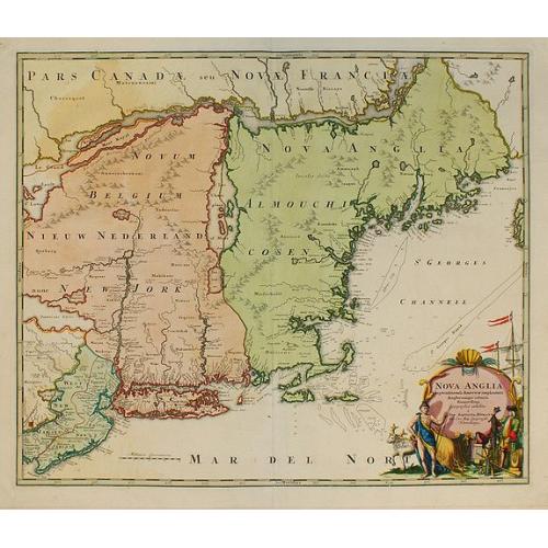 Old map image download for Nova Anglia Septentrionali Americae implantata ..