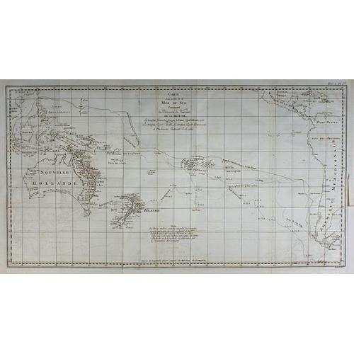 Old map image download for Carte d'une partie de la Mer du Sud ...