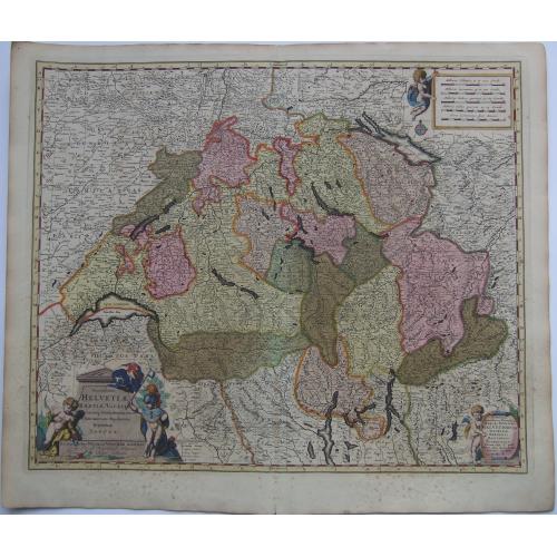 Old map image download for Switzerland, - Exactissima Helvetiae Rhaetiae, Valesiae ...